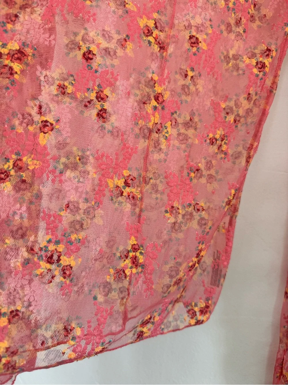 Intimately Free People Lady Lux Printed Layering Top Coral Paradise Combo Floral